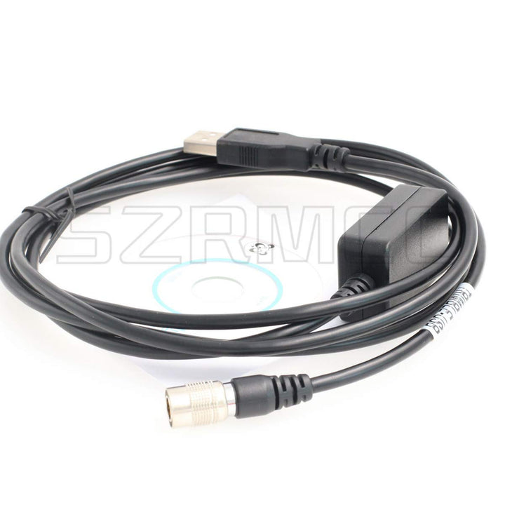Hirose 6 Pin Male to USB Data Download Cable for Trimble GPS S6 S8 M3 Total Station