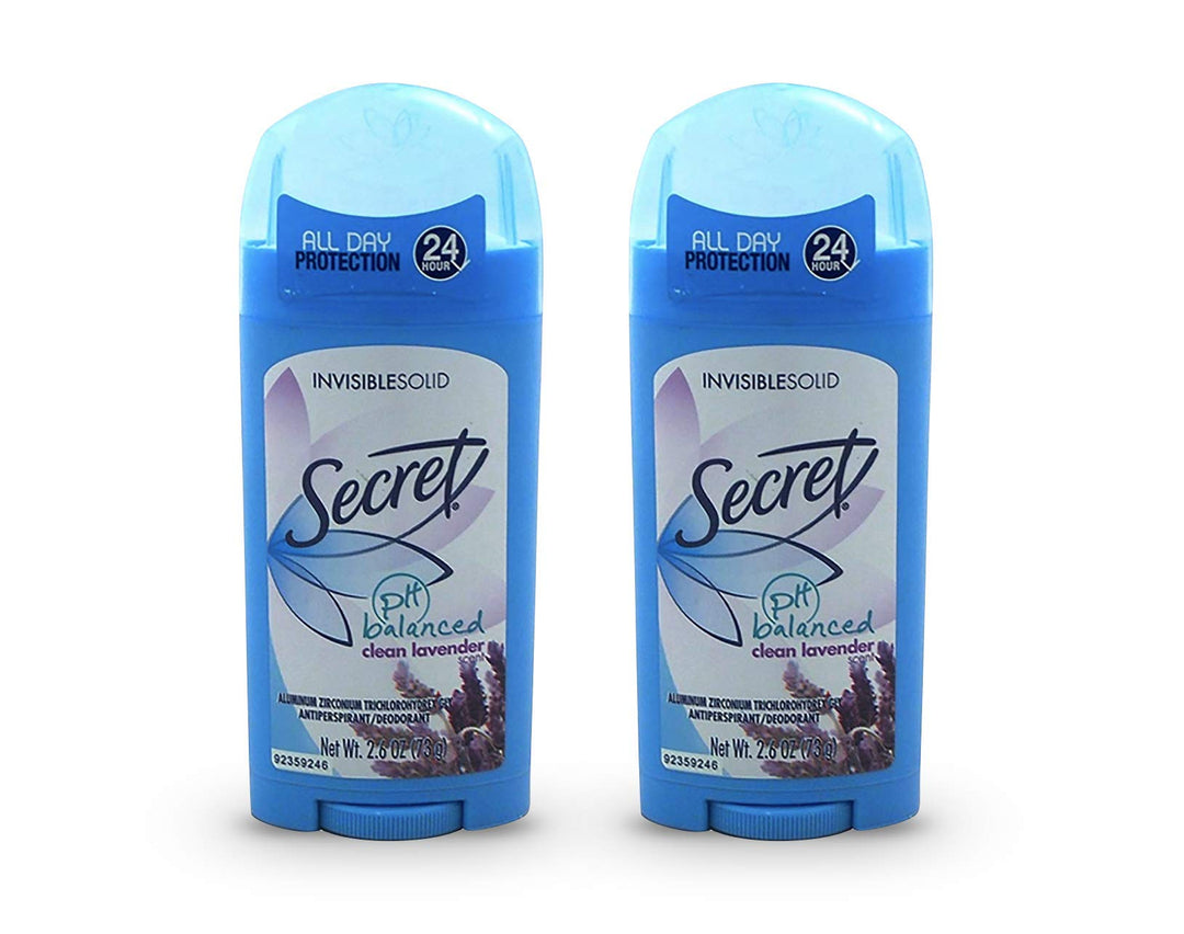 Invisible Solid Antiperspirant &amp; Deodorant Clean Lavender Scent 2.6 Oz (Pack of 2)