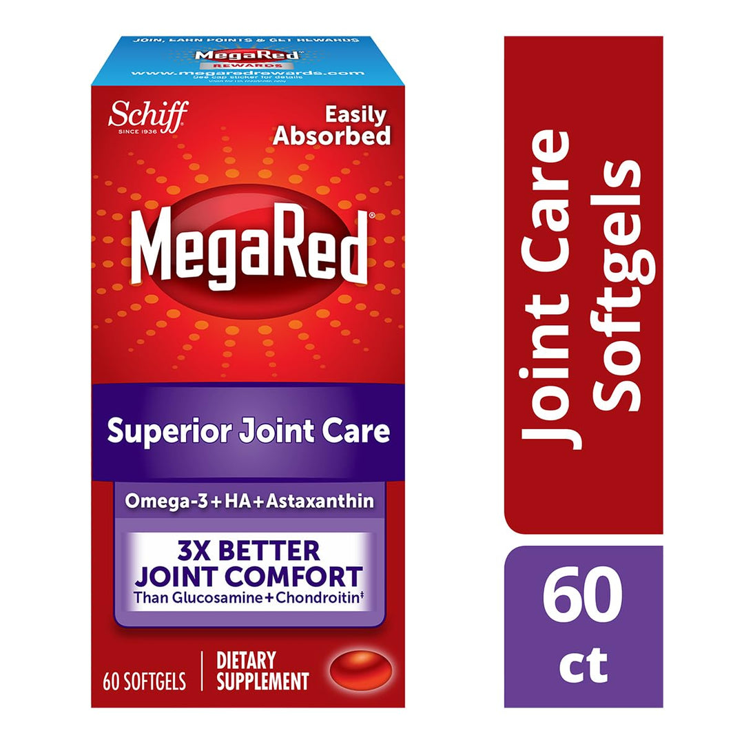 MegaRed 353mg Omega-3 Krill Oil Joint Care Supplement w