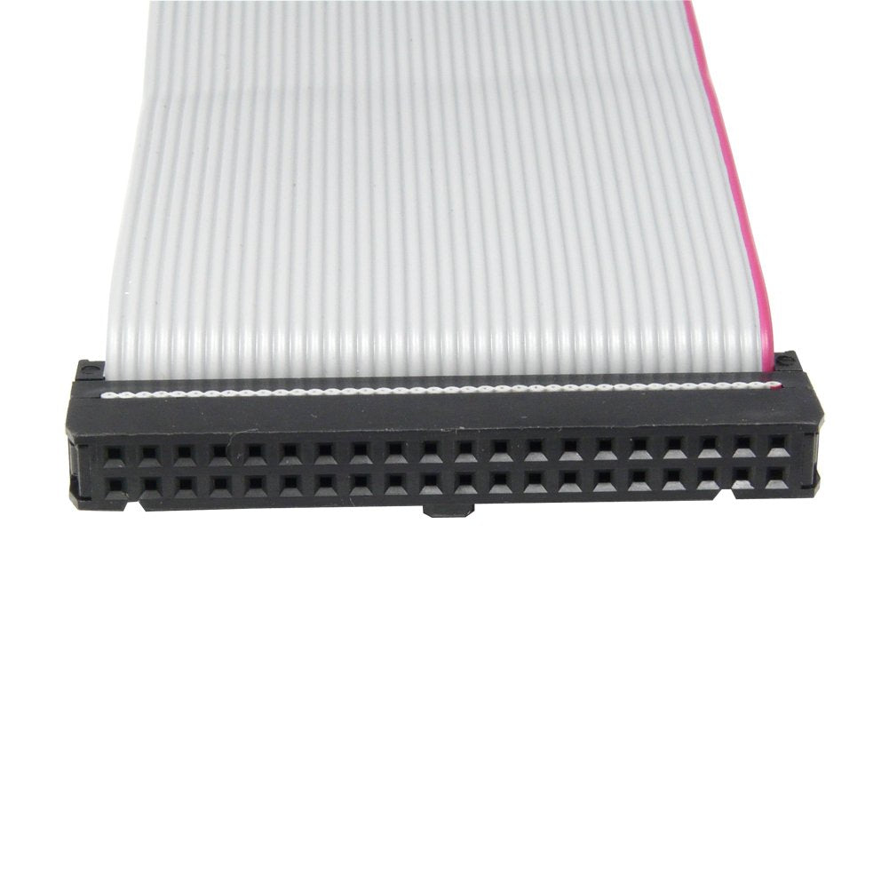 IDE 40-Pin Male to Female Hard Drive Extension Cable 6 inch Flat Ribbon Cord for 3.5 PATA HDD (39 Pin + 1x Empty)