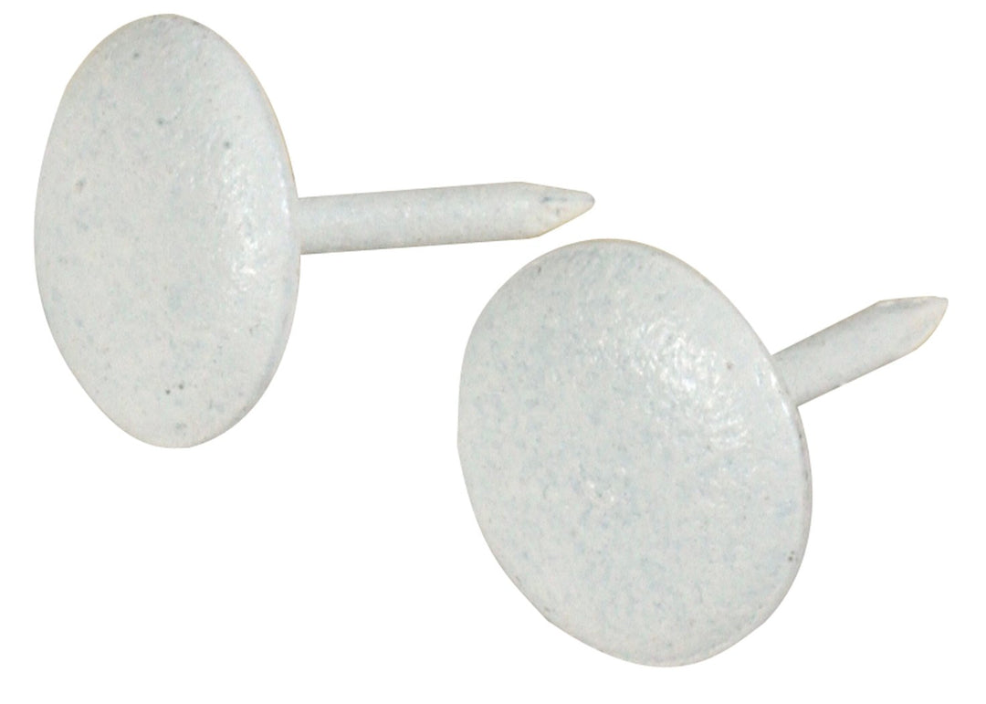 532689 Upholstery Nails, White, 25-Pack