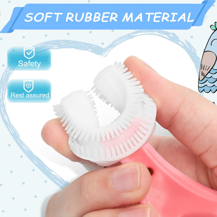 4 Pack U Shaped Toothbrush Kids, U Shaped Toothbrush So