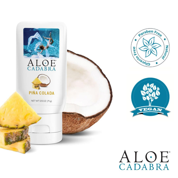 Aloe cadabra organic lubricant - pina colada 2.5 oz bottle by Seven Oaks Ranch