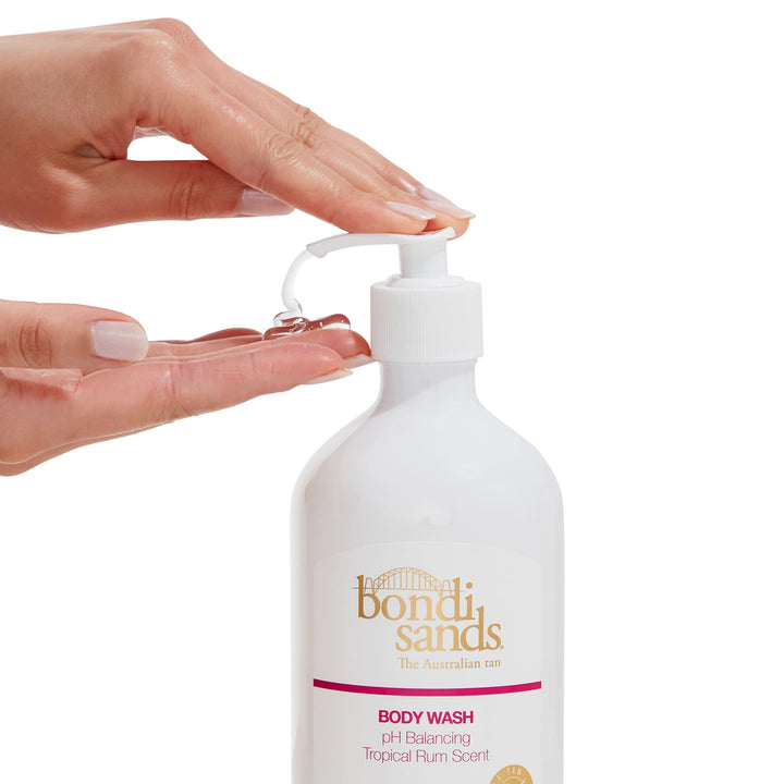 Tropical Rum Body Wash | pH Balanced Formula Helps Prolong Your Tan and Gently Cleanses + Softens with Aloe Vera | 17 Oz/500 mLââ‚¬¦
