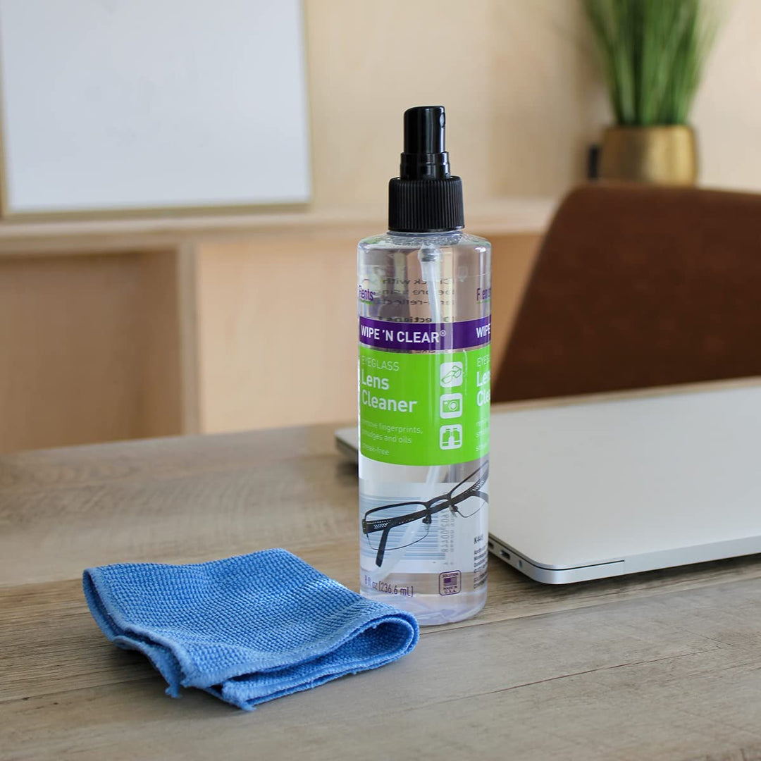 Flents Wipe N Clear Eyeglass Lens Cleaner 8 fl oz (236 