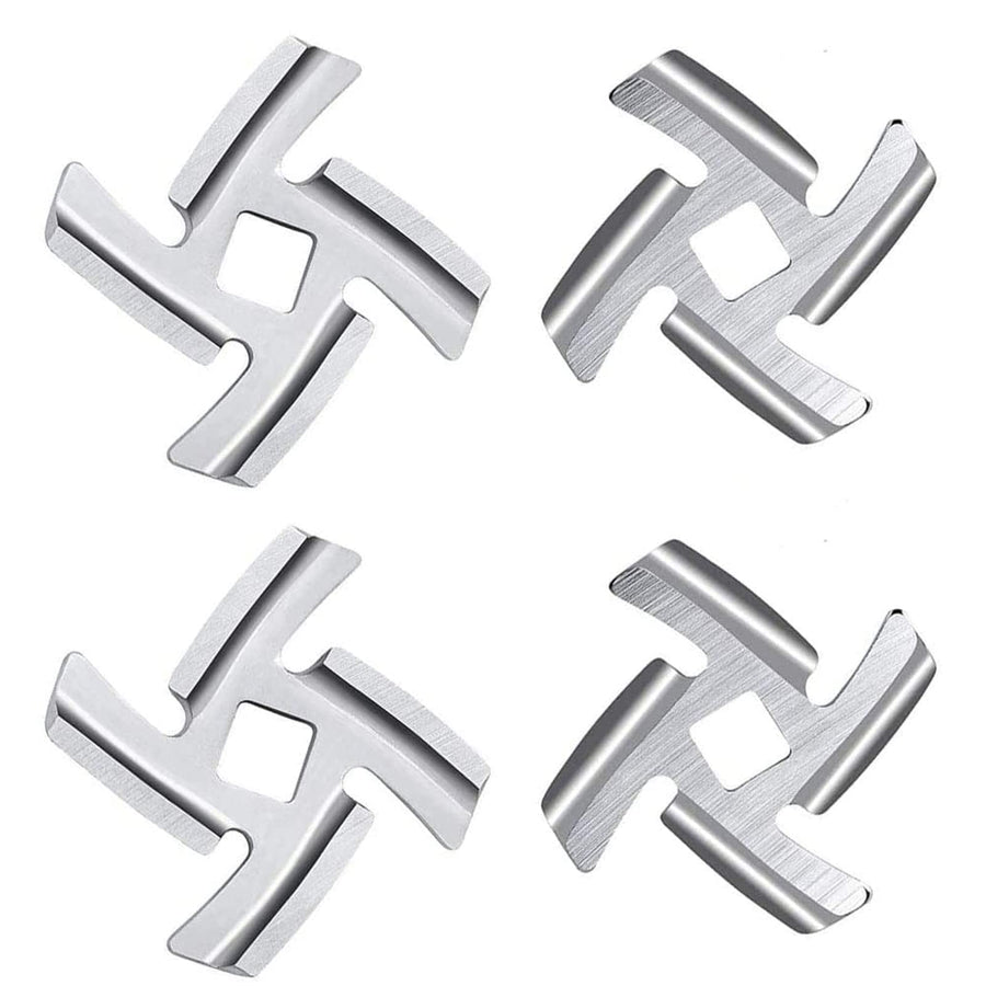 Meat Grinder Blades Meat Grinder Stainless Steel Food Grinder Accessories,Food Meat Grinder Blade Knife Cutter Compatible,for Size 5 Meat Grinder,Fits Kitchen (4 Pack 5# Knife)