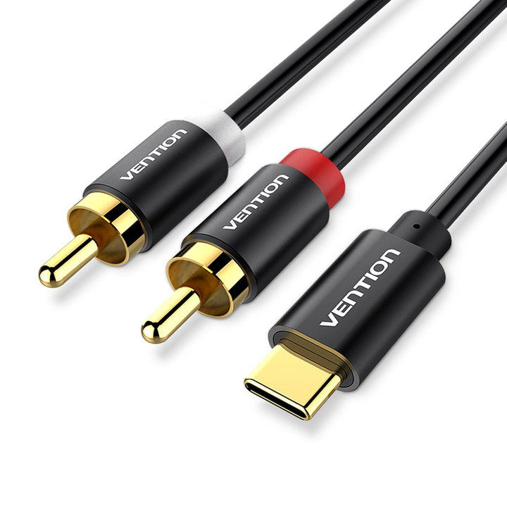VENTION USB C to 2 RCA Audio Cable, Type-C to RCA Male 