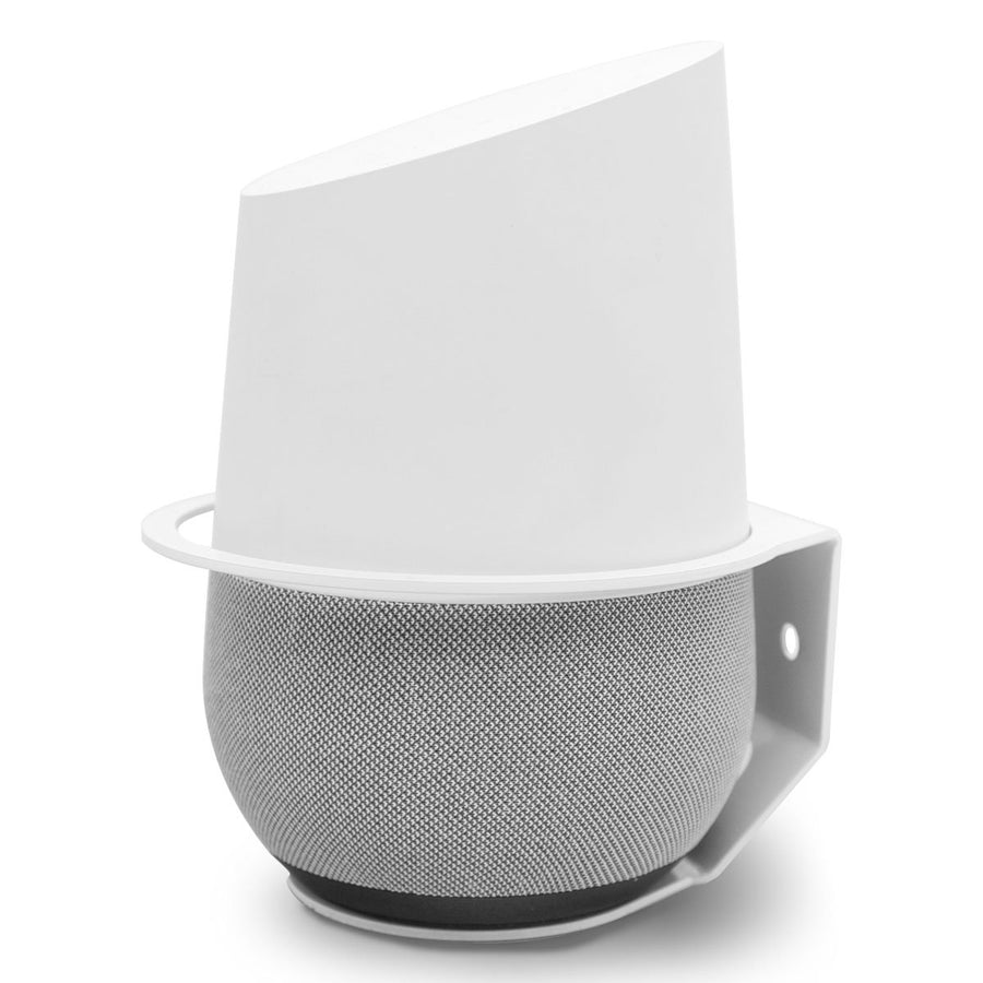 Google Home Wall Mount, Sturdy Metal Made Mount Stand Holder for Google Home.(White)