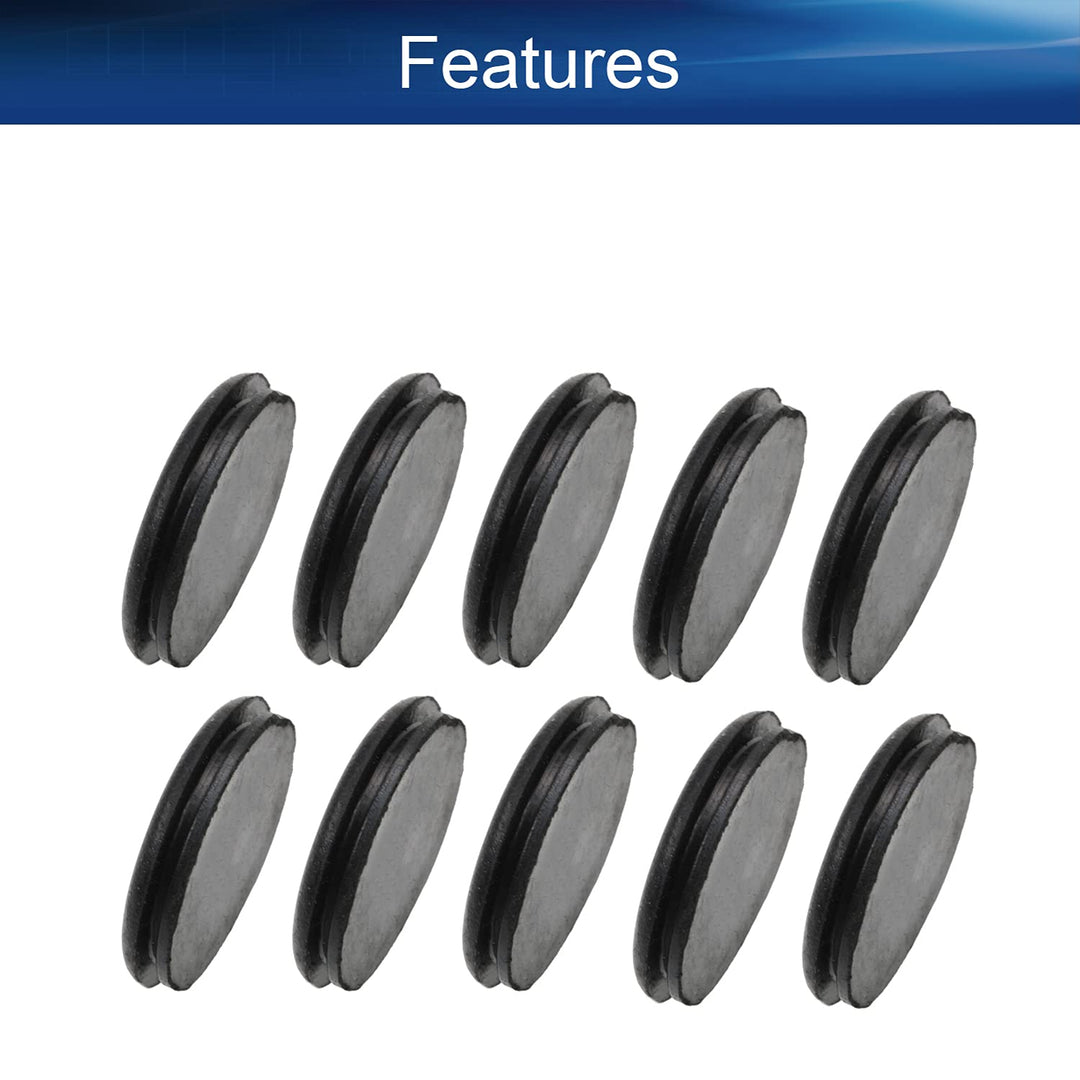 30Pcs Rubber Grommets, 30mm/1.18 Mounting Dia Flexible Wire Protector Hole Plugs, Rubber Grommet Kit Rubber Plugs for Holes, Firewall Plug Grommet, Wiring Cable, Single Sided Coil/Black