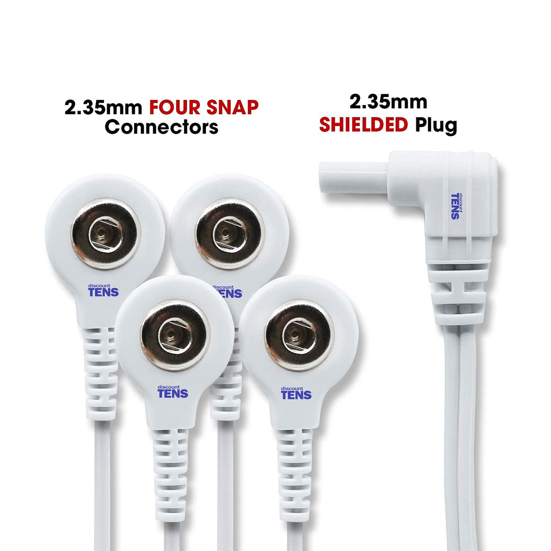 Tens Lead Wires, Port Doubler, 4 Snap Connectors (2 Pac