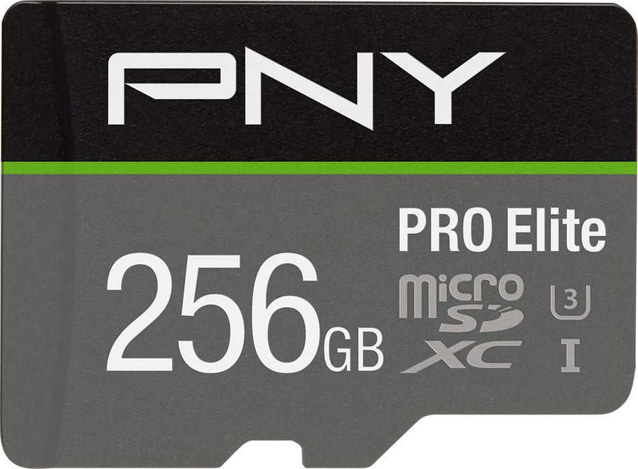 PNY 256GB PRO Elite Class 10 U3 microSDXC Flash Memory 