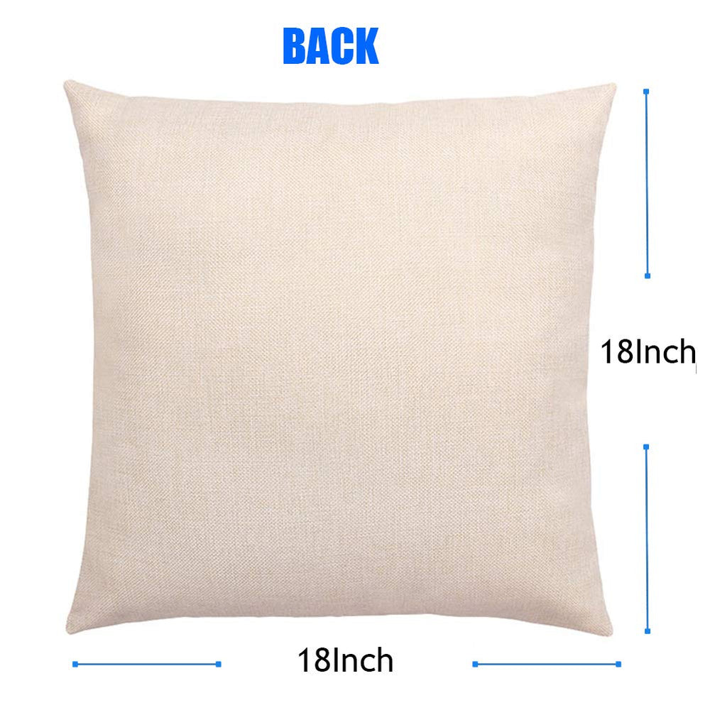 Inspirational Quotes Throw Pillow Cases Bloom Leaves Decorative Cotton Linen Cushion Covers Standard Vintage Wood Background Farmhouse Decor 18x18 Inches Pillowslip, Enjoy The Little Things