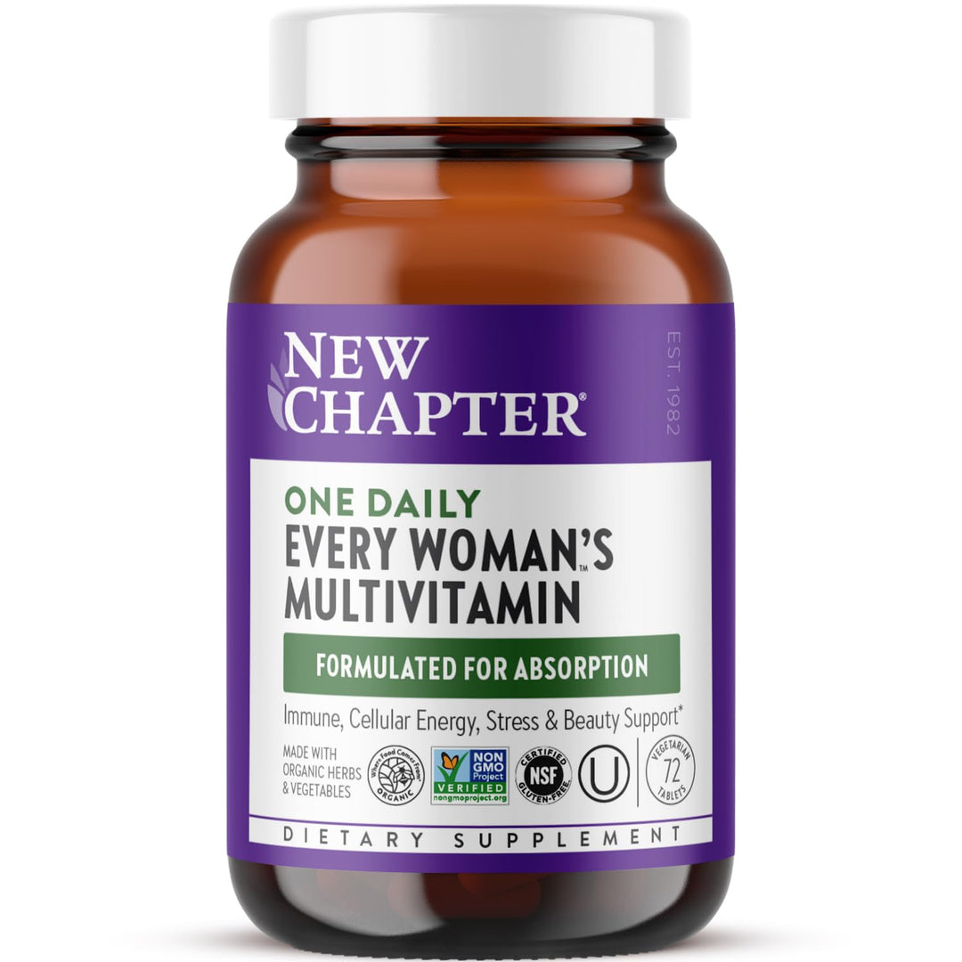 Women&#39;s Multivitamin for Immune, Beauty + Energy Support with 20+ Nutrients -- Every Woman&#39;s One Daily, Gentle on the Stomach, 72 Count