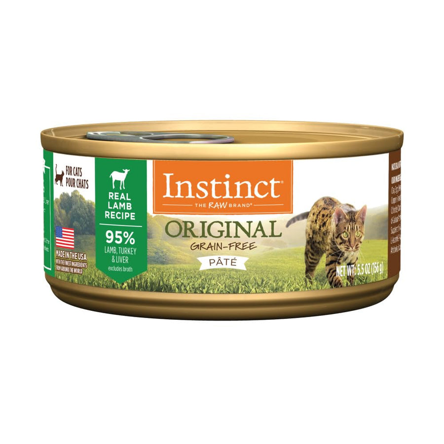 Original Grain Free Real Lamb Recipe Natural Wet Canned Cat Food by Nature's Variety, 5.5 Ounce (Pack of 12)