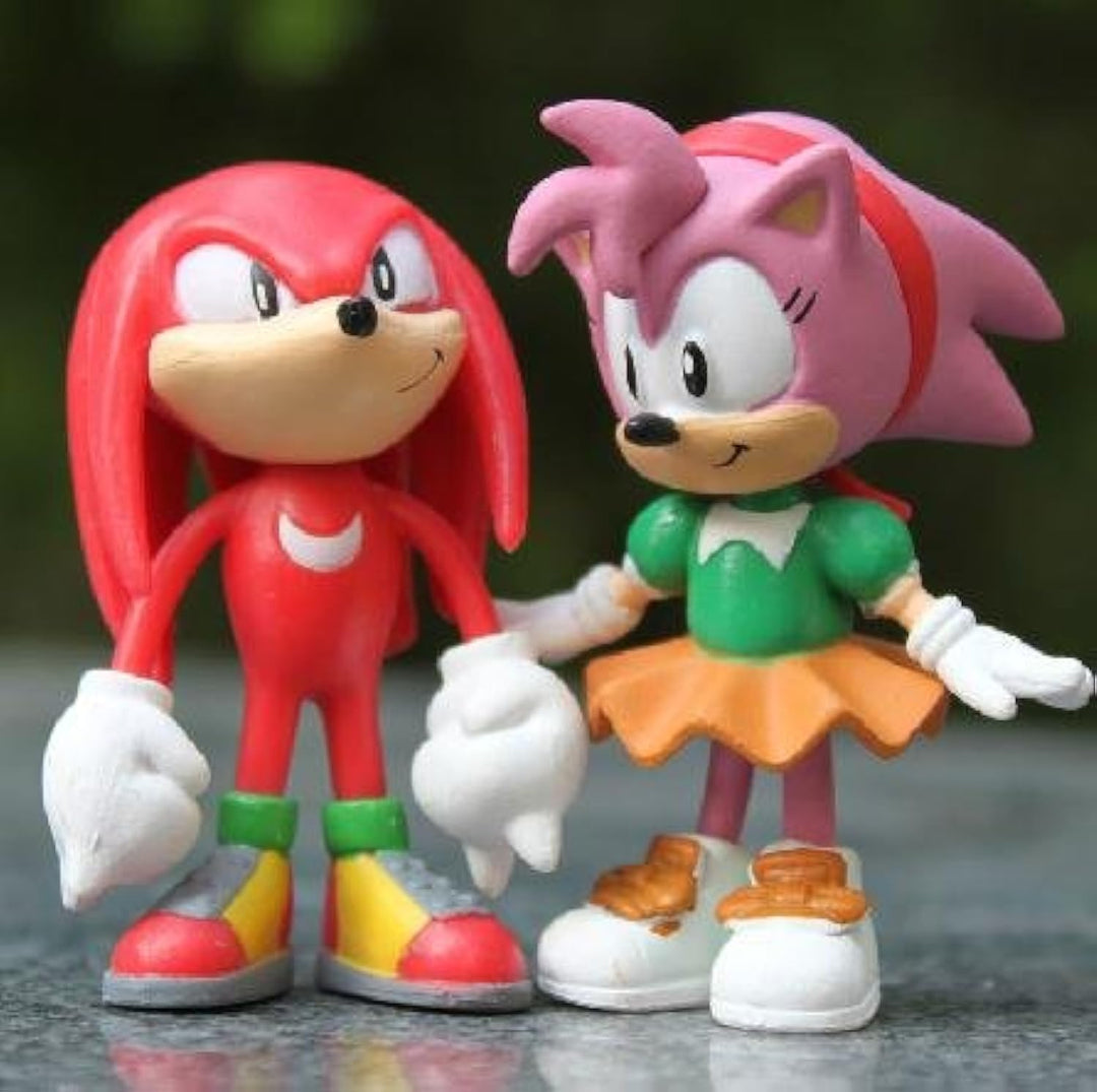 Sonic Multi Pack 2 Action Figure (6 Classic Figures - Knuckles, Sonic, Super Sonic, Amy, Metal Sonic and Tails) TRU Exclusive