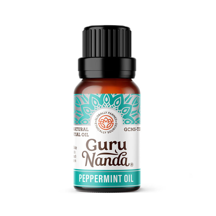GuruNanda Pure Essential Oil Peppermint 0.5 Oz.
