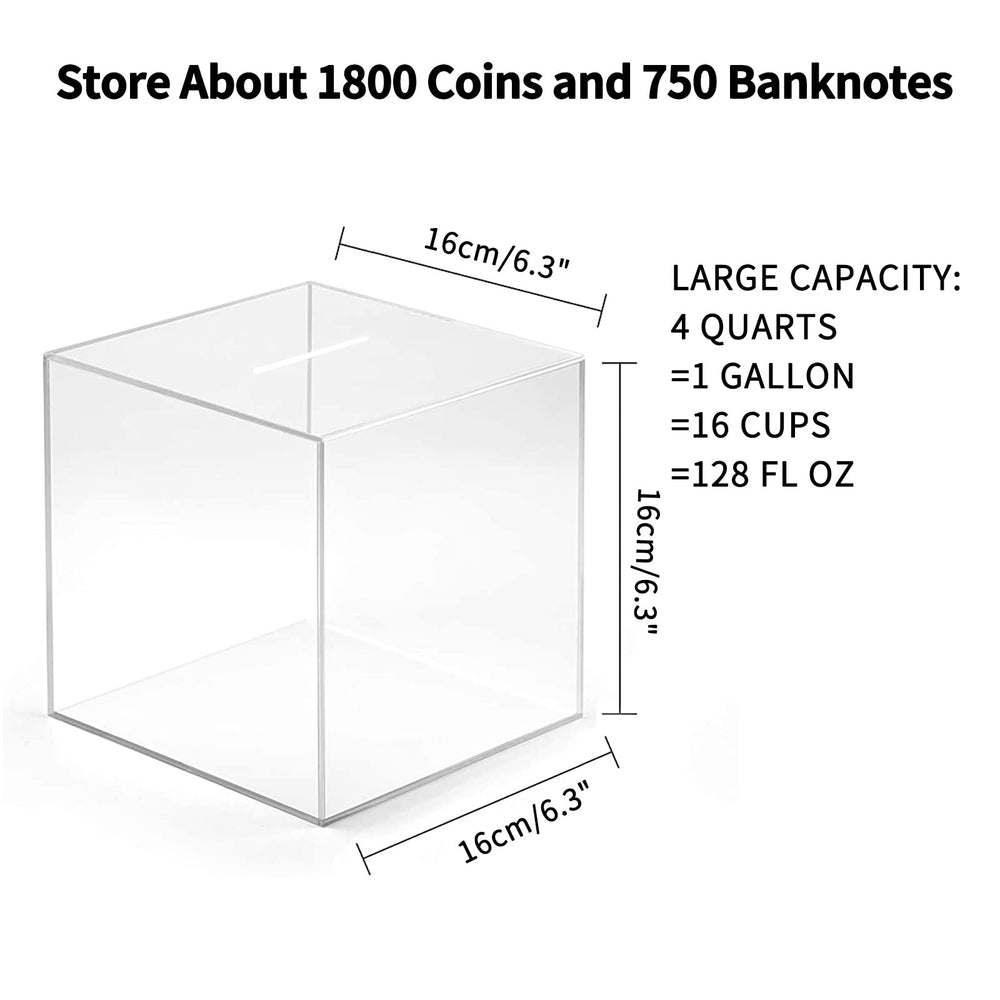 Yamahiko Clear Piggy Bank for Adults, Must Break to Acc