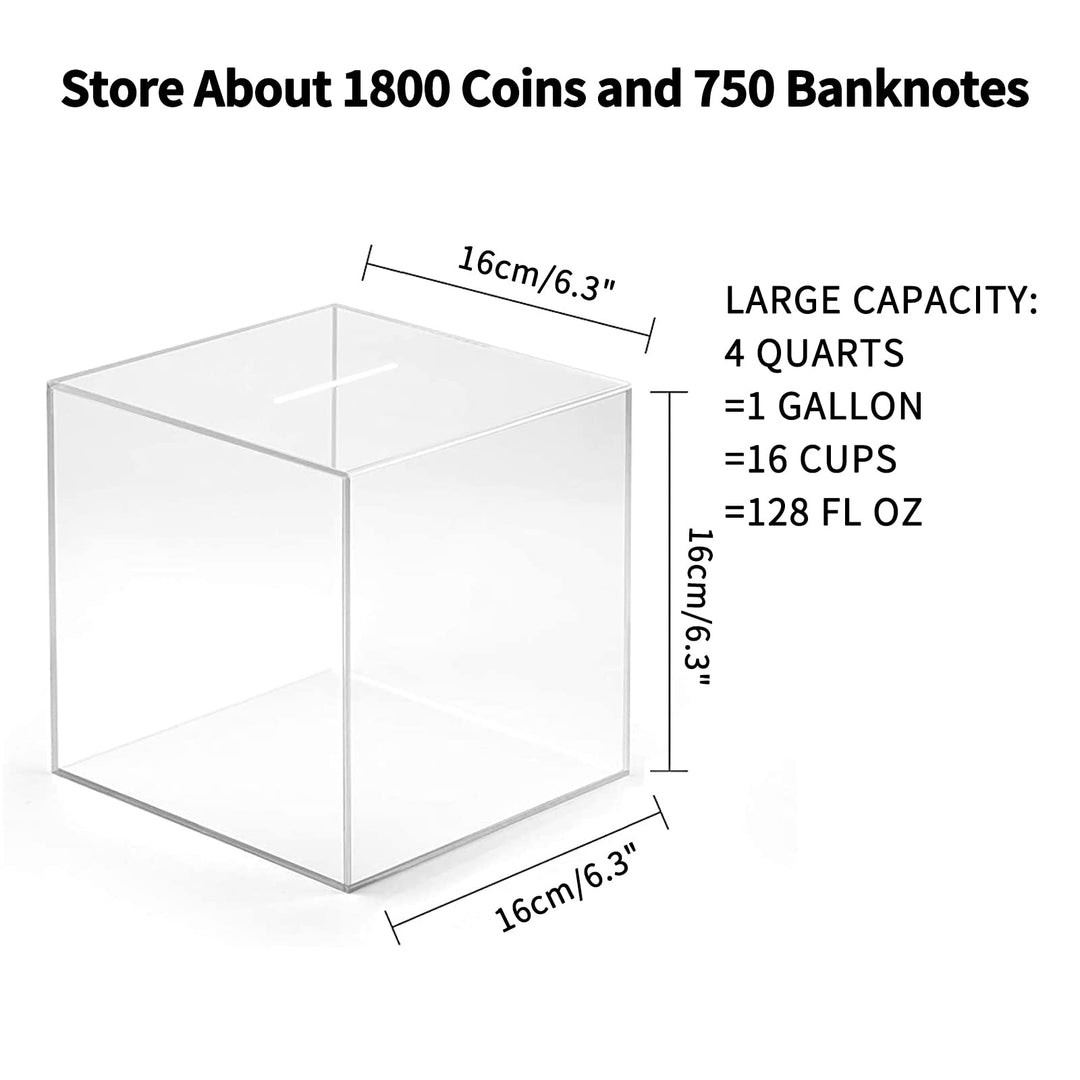 Yamahiko Clear Piggy Bank for Adults, Must Break to Acc