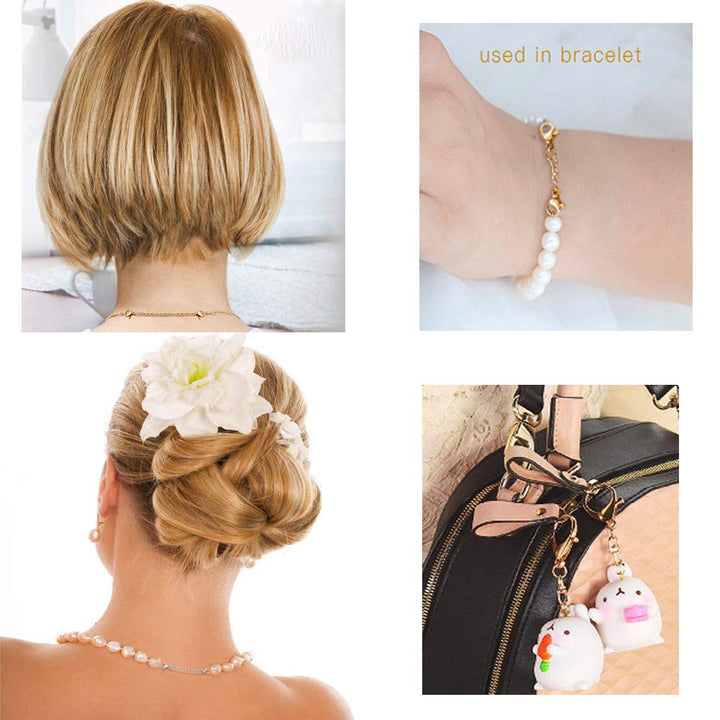 GBSTORE 5 Pcs Different Size Stainless Steel Necklace B