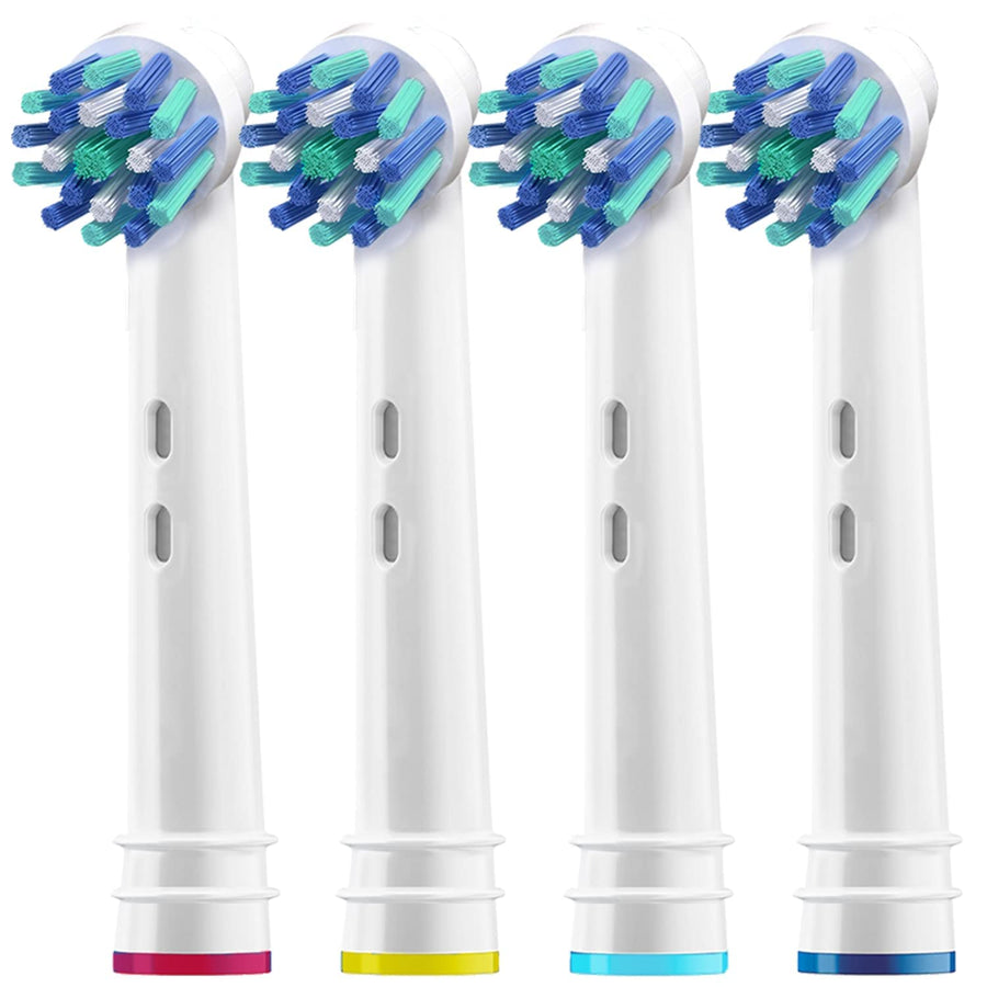 Replacement Brush Heads for Oral B- Pack of 4 Cross Gen