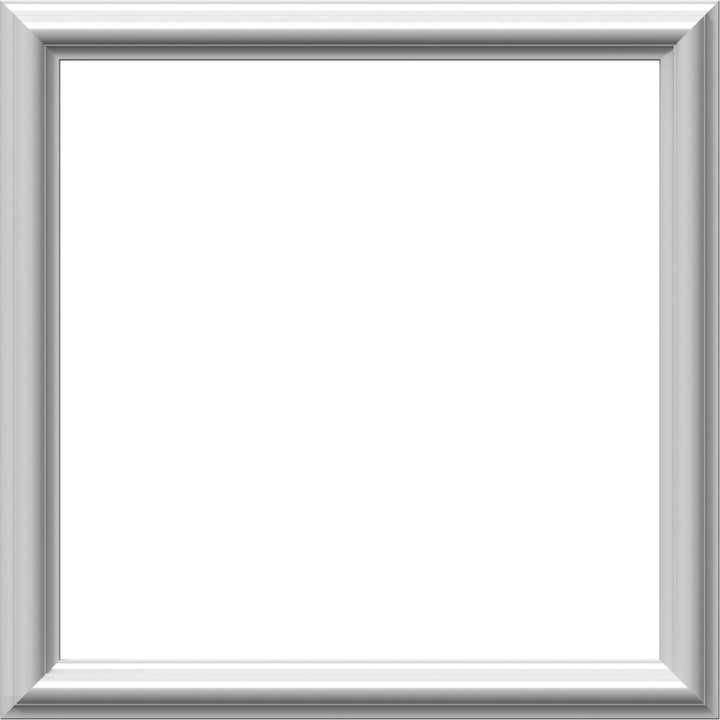 PNL20X20AS-01 20W x 20H x 1/2P Ashford Molded Classic Wainscot Wall Panel,Factory Primed White