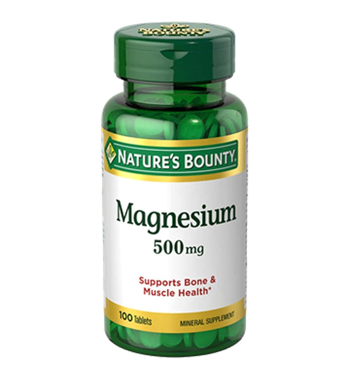Nature&#39;s Bounty Magnesium 500 mg Tablets 100 Ea