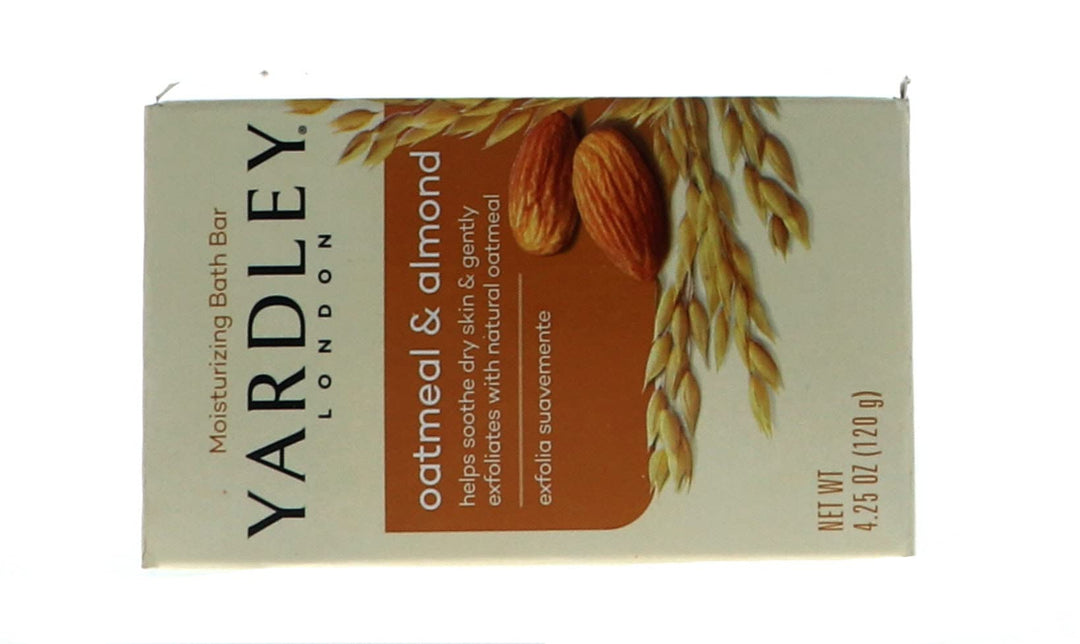 Yardley of London Naturally Moisturizing Bar Soap Oatmeal &amp; Almond 4 /pack