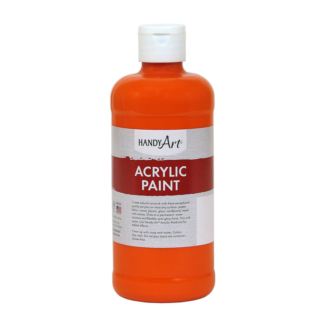 Student Acrylic Paint 16 ounce, Chrome Orange