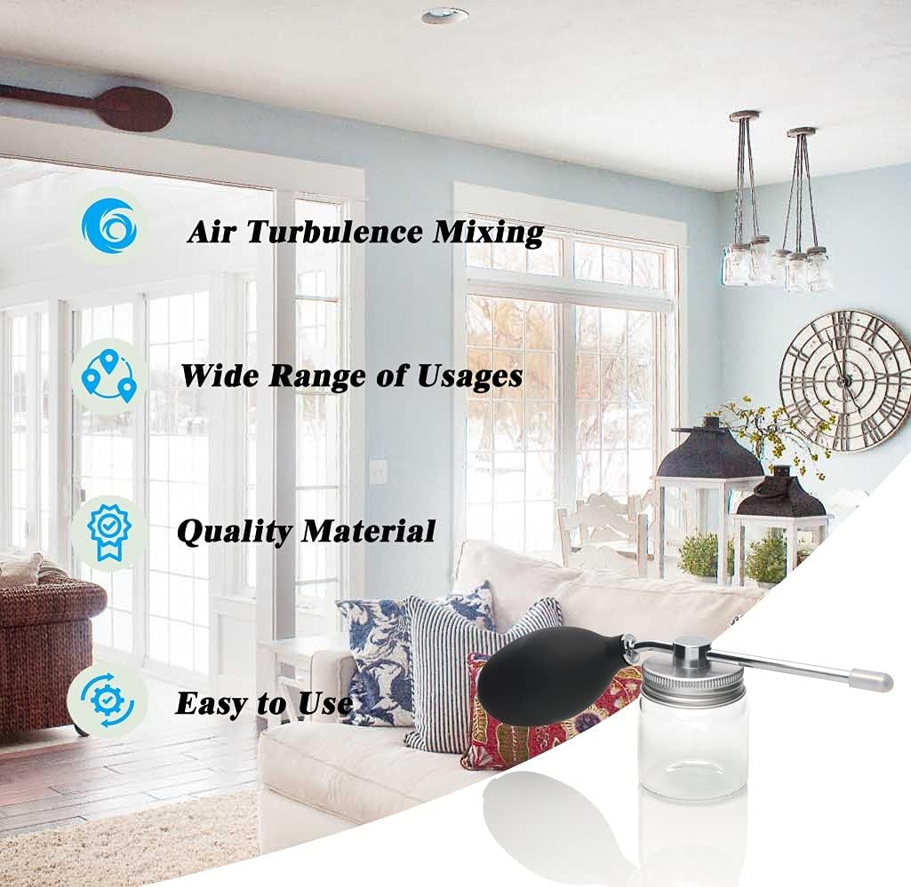 Diatomaceous Earth Food Grade Bulb Duster, Powder Duster, Powder Dispenser, Home Powder Applicator, Puffer Sprayer for Multi Purpose Indoor and Outdoor Use