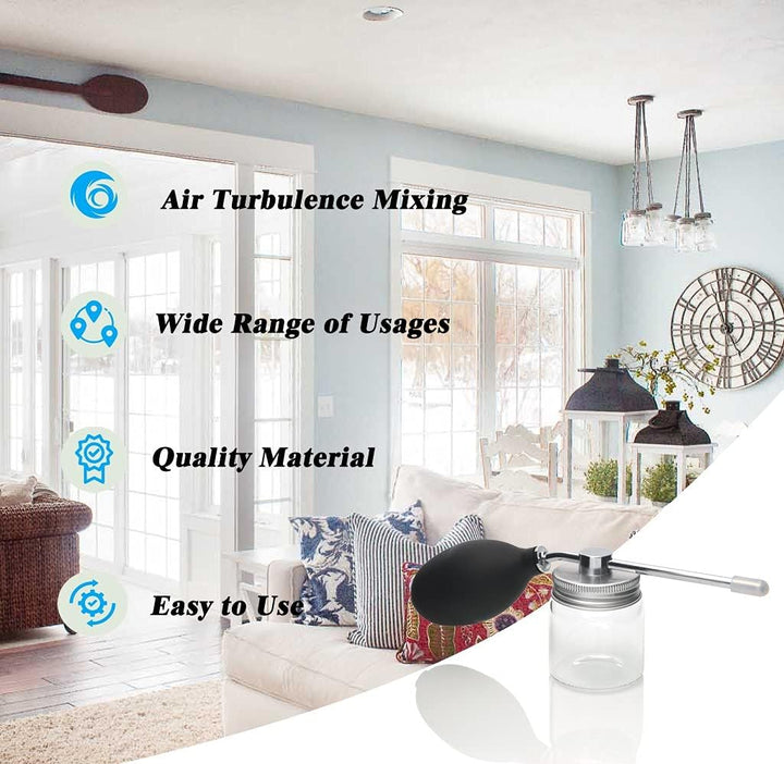 Diatomaceous Earth Food Grade Bulb Duster, Powder Duster, Powder Dispenser, Home Powder Applicator, Puffer Sprayer for Multi Purpose Indoor and Outdoor Use