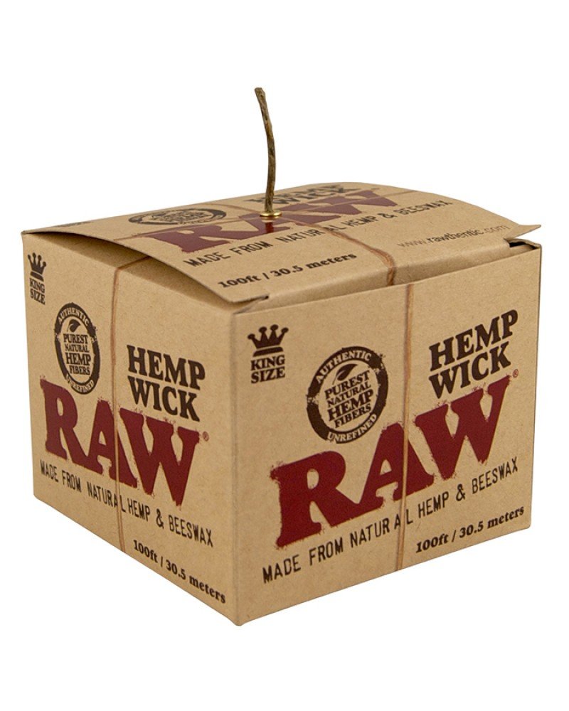 RAW Natural Unbleached Hemp & Beeswax Hemp Wick 100