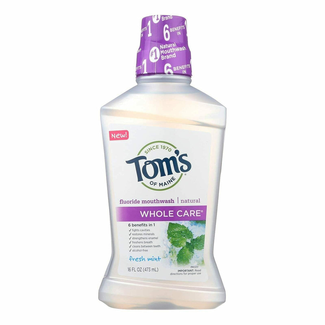 Toms Of Maine Fresh Mint Whole Care Mouthwash, 16 Fz