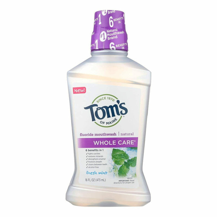 Toms Of Maine Fresh Mint Whole Care Mouthwash, 16 Fz