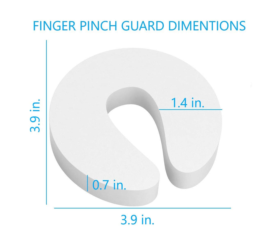 Door Pinch Guard and Door Slam Stopper 6pk. Use Safety Door Guard Made of Soft Foam to Keep Door Open. Serves As a Protector for Kids