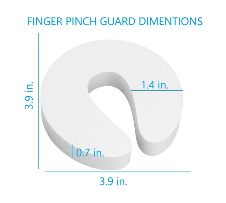 Door Pinch Guard and Door Slam Stopper 6pk. Use Safety Door Guard Made of Soft Foam to Keep Door Open. Serves As a Protector for Kids
