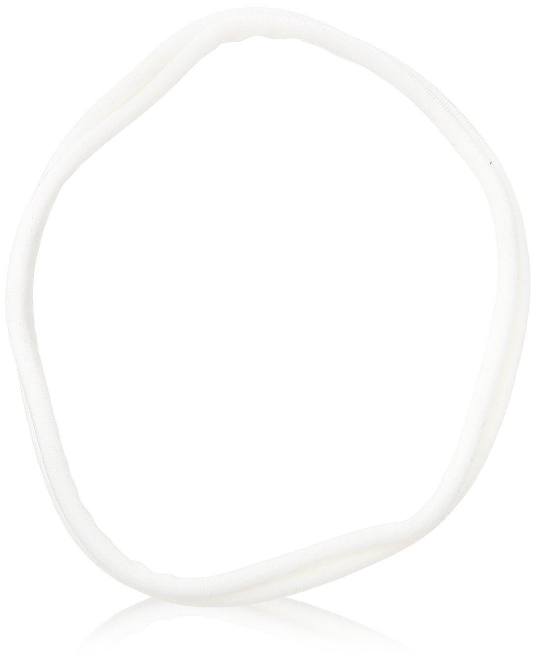 Non Metal Fine European Stretch Tennis Band Pair, White, .65 Ounce