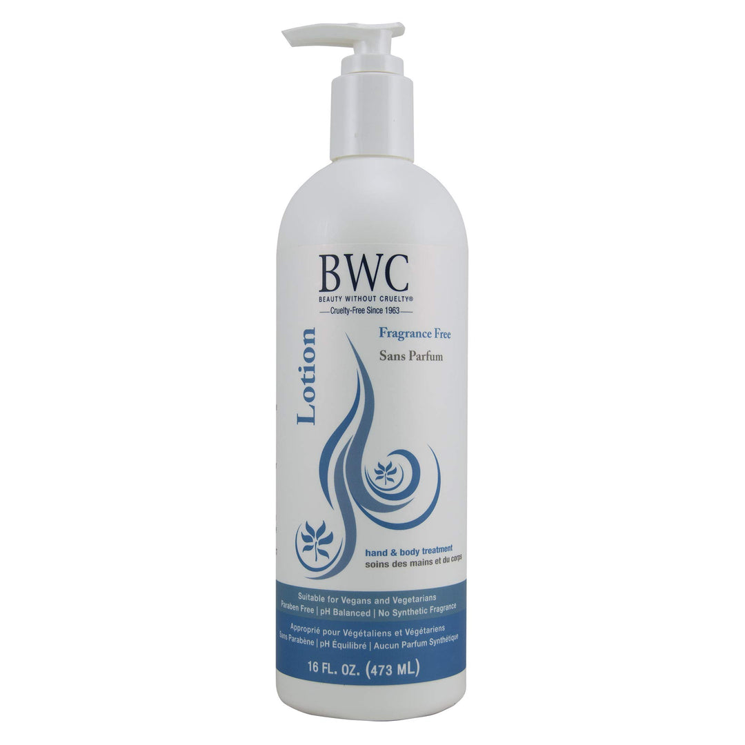 Fragrance Free Hand &amp; Body Lotion, 100% Vegetarian, 16 Fl Ozs.
