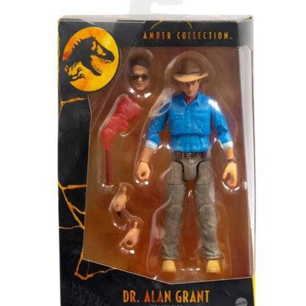 Jurassic World Toys Amber Collection Ray Arnold 6-in Action Figure with Movie-Inspired Removable Arm, Headset, & Computer Piece Accessory, Collectible Gift for 8 Years Old & Up