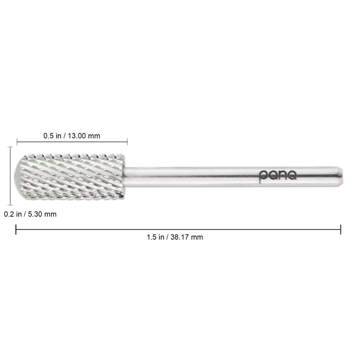 Coarse: PANA Professional 3/32 Shank Size - Smooth Top Small Barrel Silver Car