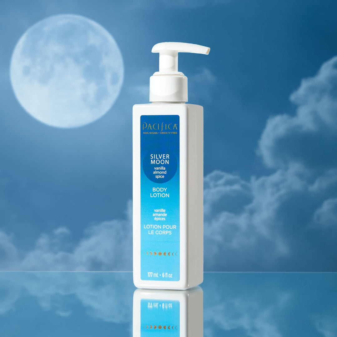 Beauty | Silver Moon Body and Hand Lotion | Lightweight, Hydrating |Nourishing Shea Butter + Sunflower Oil | Non-Greasy | Moisturizer for Dry Skin | Vegan + Cruelty Free