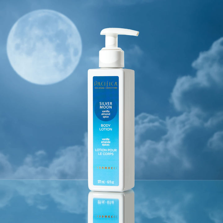 Beauty | Silver Moon Body and Hand Lotion | Lightweight, Hydrating |Nourishing Shea Butter + Sunflower Oil | Non-Greasy | Moisturizer for Dry Skin | Vegan + Cruelty Free