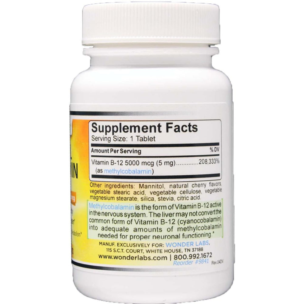 Wonder Laboratories Maximum Strength Methylcobalamin Vi