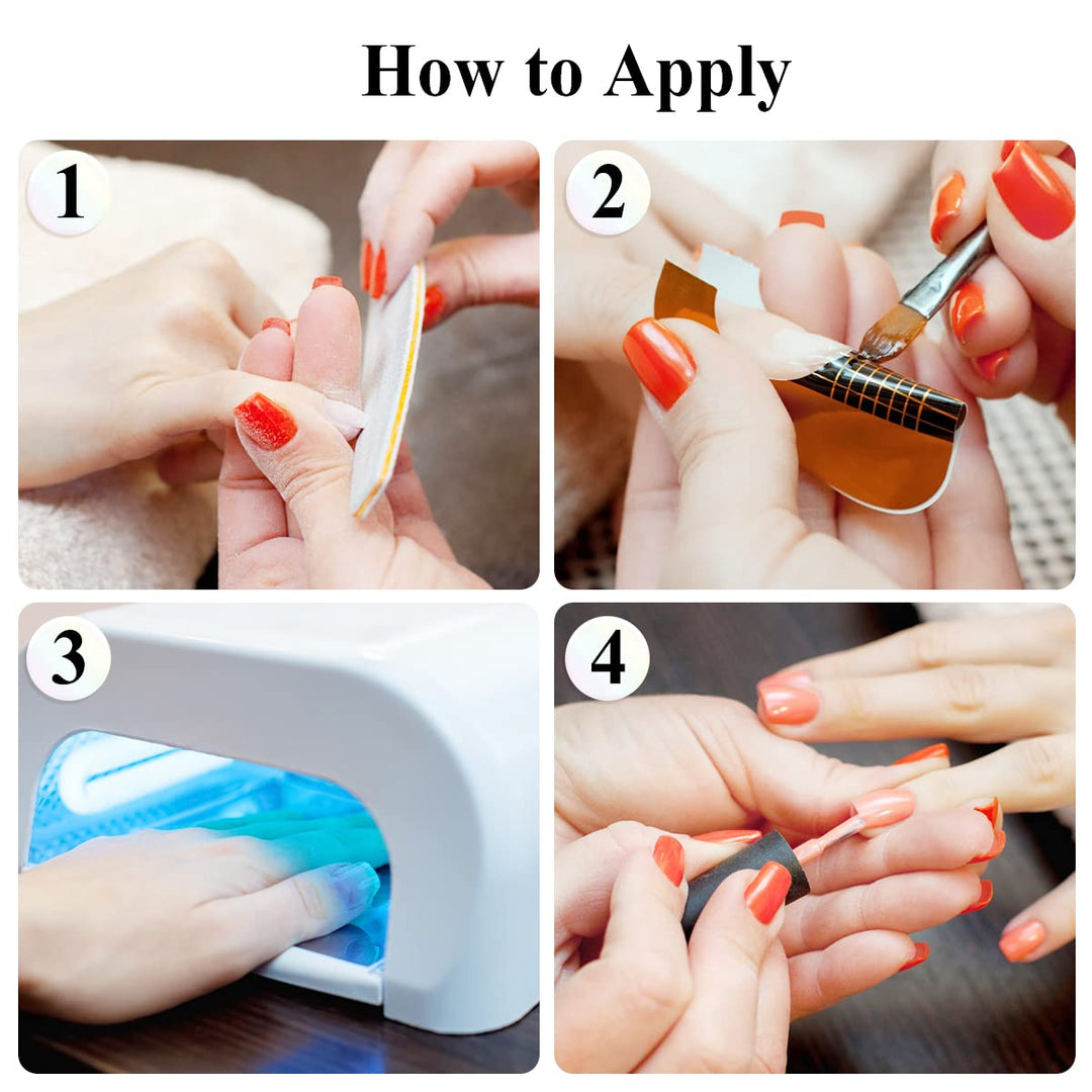 200PCS Nail Form Sticker Extension for Acrylic Nails