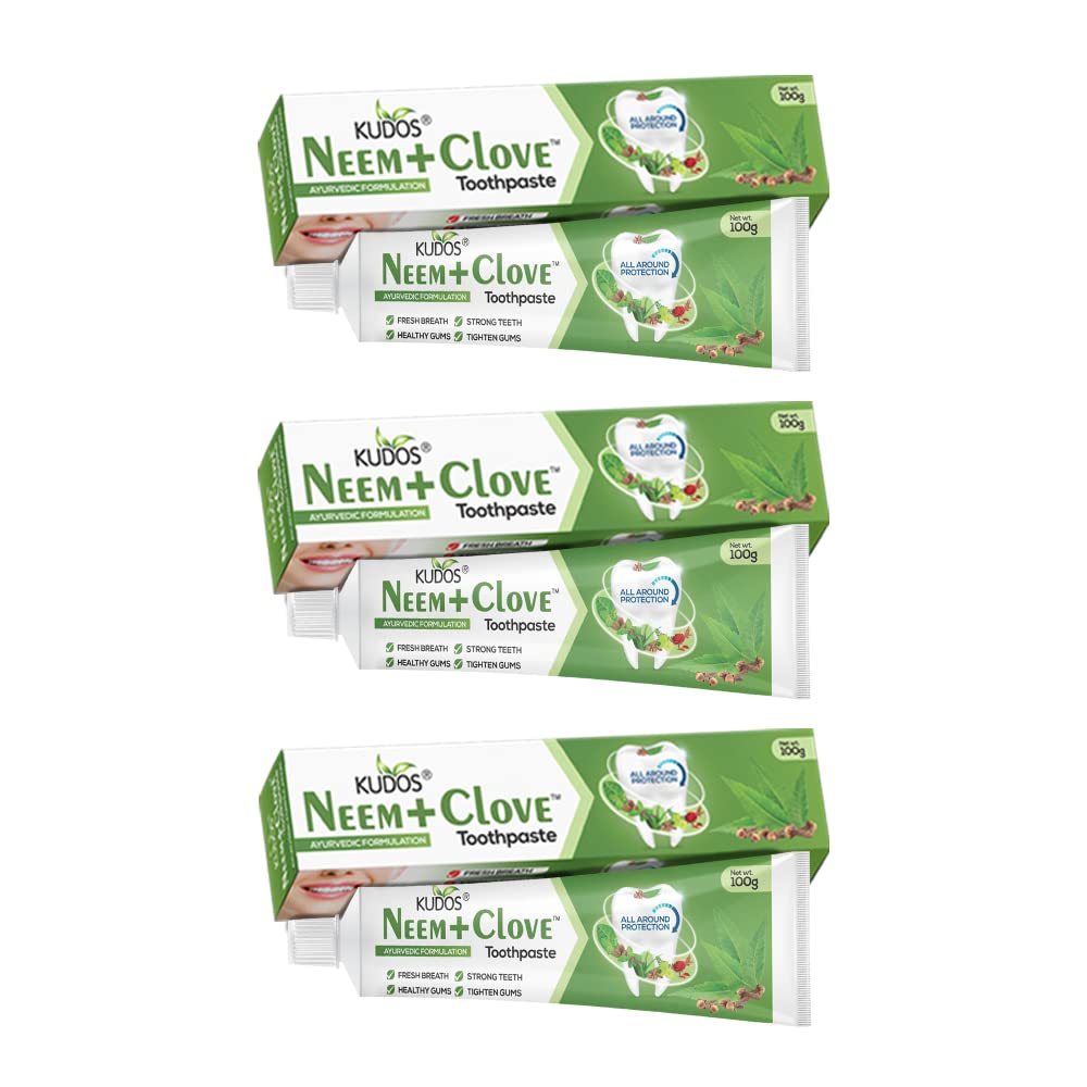 Kudos Ayureveda Neem Clove Toothpaste I Prevents Caviti