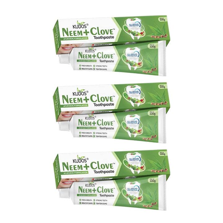 Kudos Ayureveda Neem Clove Toothpaste I Prevents Caviti