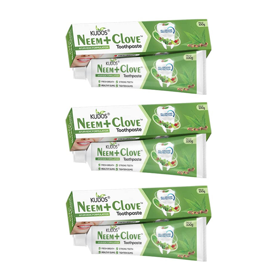 Kudos Ayureveda Neem Clove Toothpaste I Prevents Caviti