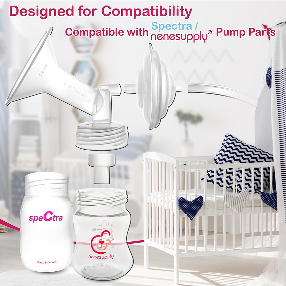 Nenesupply 21mm 2 pc Flanges Compatible with Spectra S2 Spectra S1 9 Plus Breastpumps Replacement to Spectra Pump Parts and Spectra Flange. Compatible with Spectra S2 Parts and Spectra 21mm