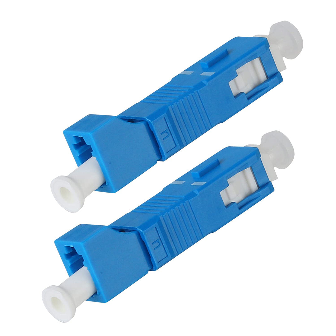 10 Pcs SC to LC Adapter,SingleMode 9/125um SC Male to LC Female Hybrid Optical Fiber Adapter Connector,Optical Equipment Tool for Visual Fault Locator,Optical Power Meter,Digital Communication