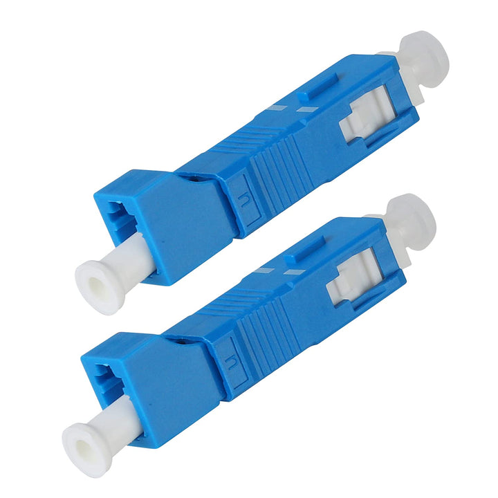 10 Pcs SC to LC Adapter,SingleMode 9/125um SC Male to LC Female Hybrid Optical Fiber Adapter Connector,Optical Equipment Tool for Visual Fault Locator,Optical Power Meter,Digital Communication