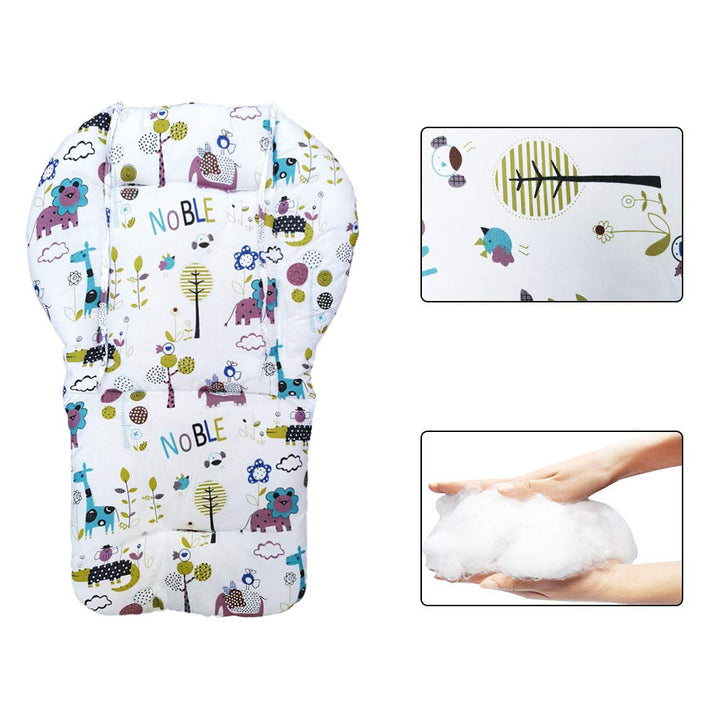 High Chair Pad,highchair seat, highchair Cushion, seat Pad,Soft and Comfortable, Light and Breathable, Cute Patterns, Make The Baby More Comfortable(Jungle Animal Pattern)